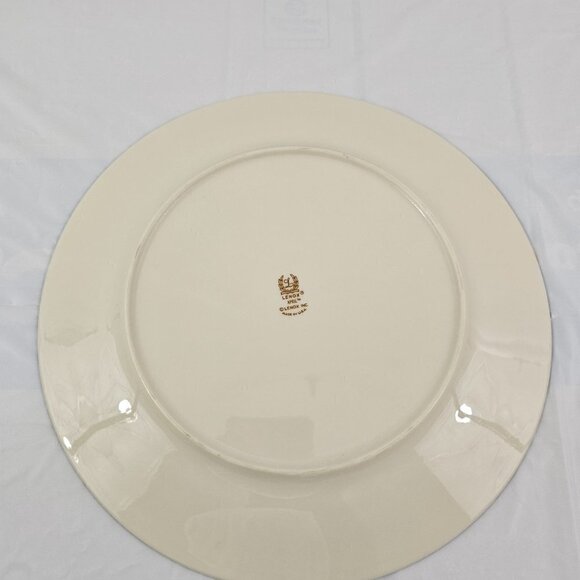 Lenox April Ivory w/ Platinum Floral On Trim 10 7/8” Dinner Plates - Set of 3 - Picture 4 of 16